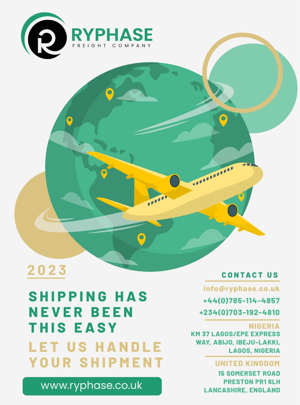 Ryphase Freight - Reliable Global Shipping & Logistics Solutions, Track Your Shipments Worldwide, Professional Freight Handling | www.ryphase.co.uk